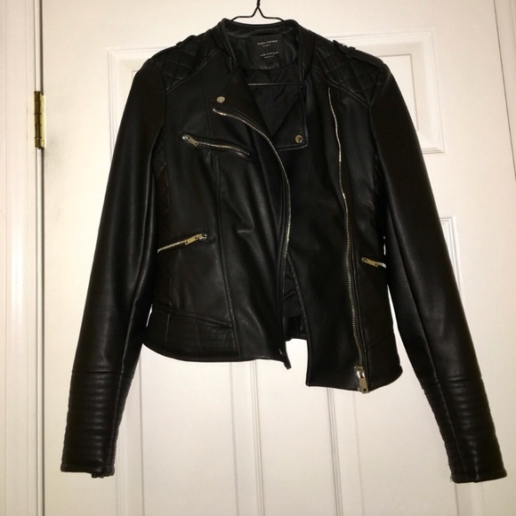 Zara Moto leather jacket - Picture 3 of 6